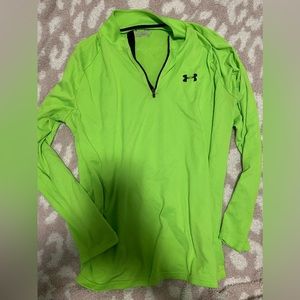 Under Armour loose fit bright green dry fit!